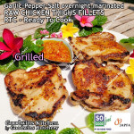 Chicken boneless-fillet skin-on LEGS-THIGHS ayam broiler paha frozen SoGood Food (price/pack 600gr 3pcs)